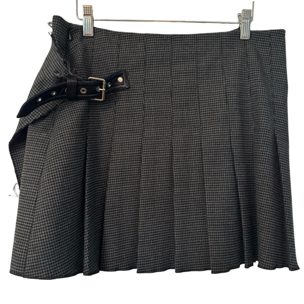 Helmut Lang Houndstooth Mini Skirt